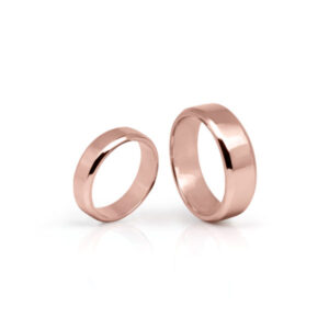 18k Rose Gold Plated Wedding Bands